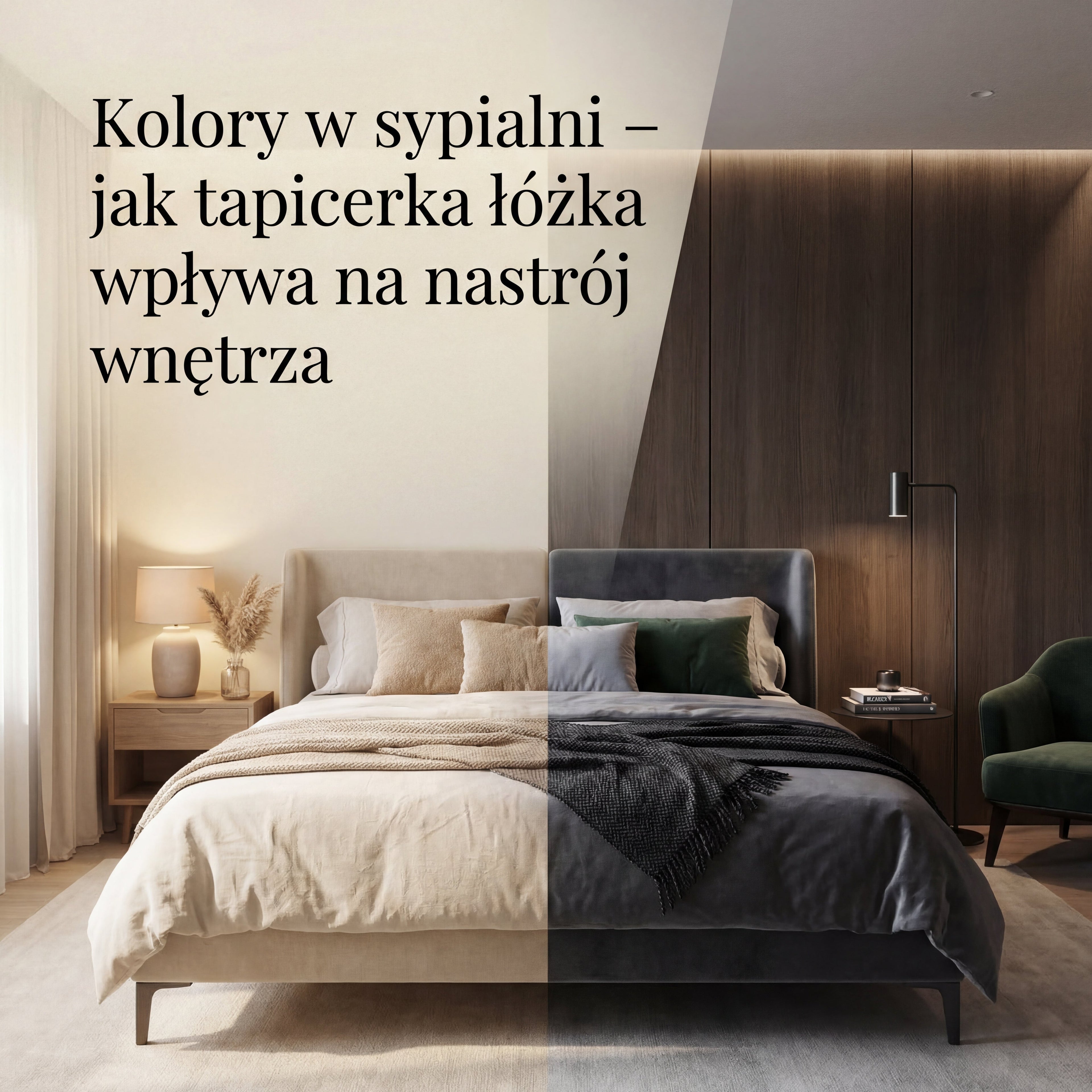 Kolory w sypialni – jak tapicerka łóżka wpływa na nastrój wnętrza