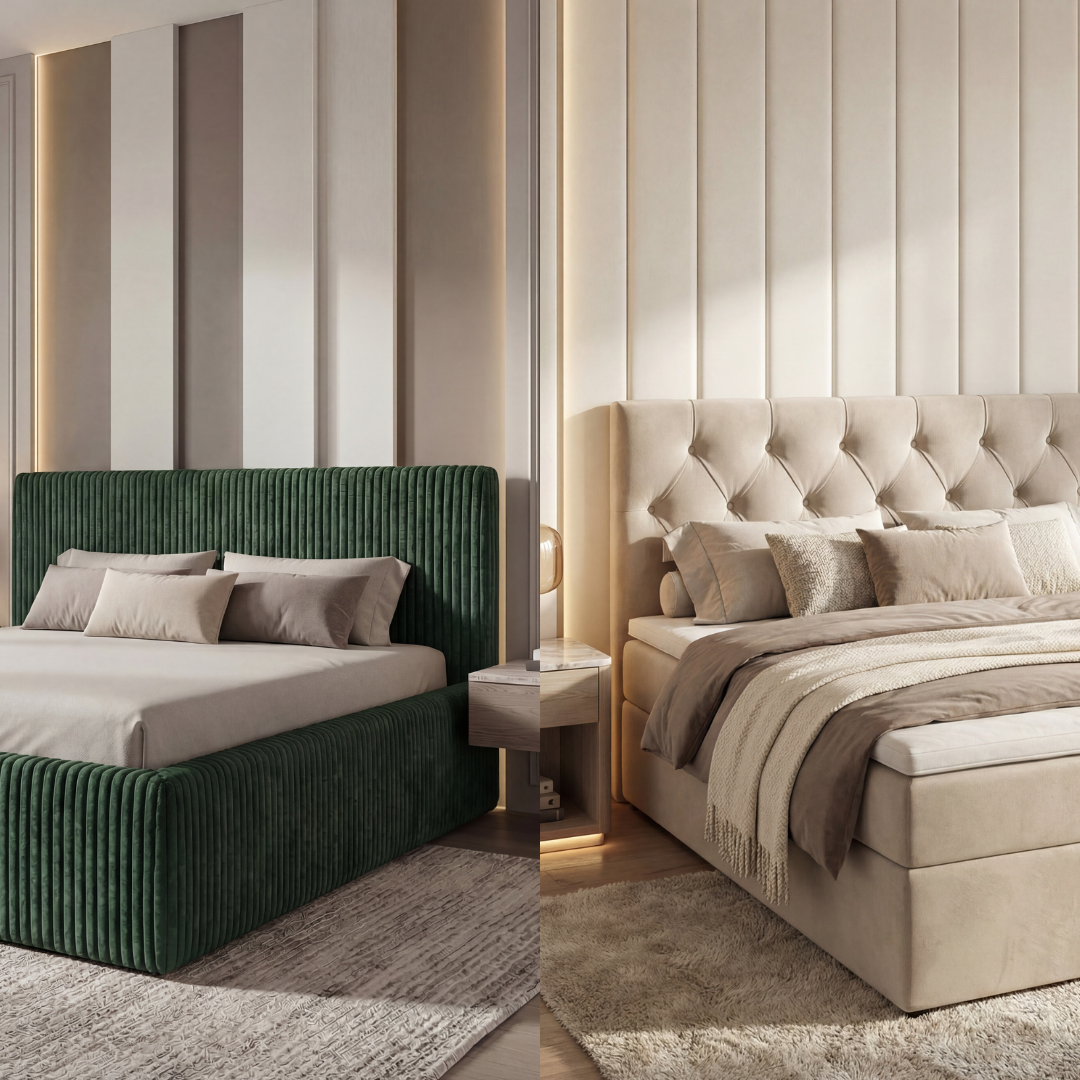 Łóżko tapicerowane czy kontynentalne – co wybrać do swojej sypialni?