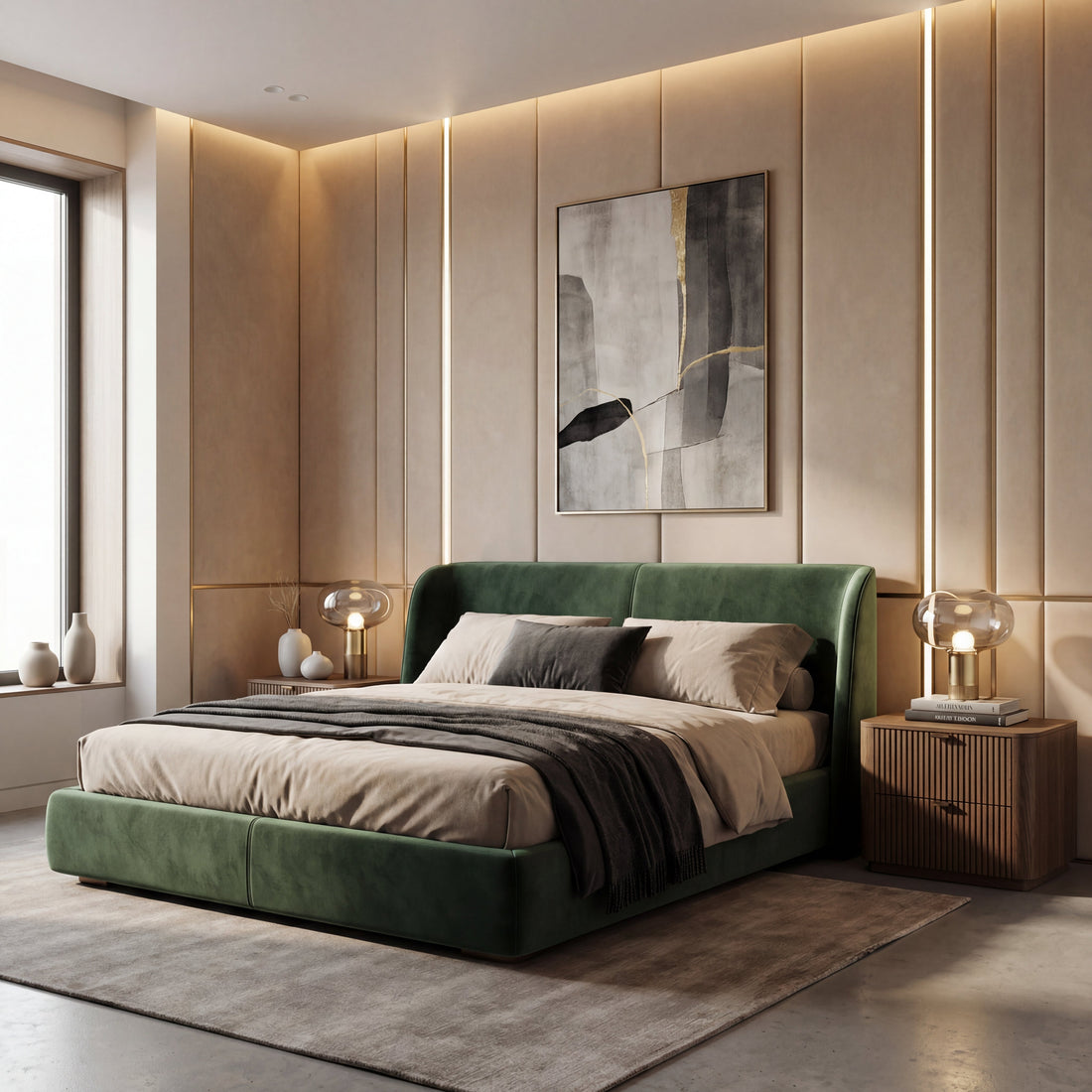 Nowoczesna sypialnia w stylu hotelowym – trendy 2026