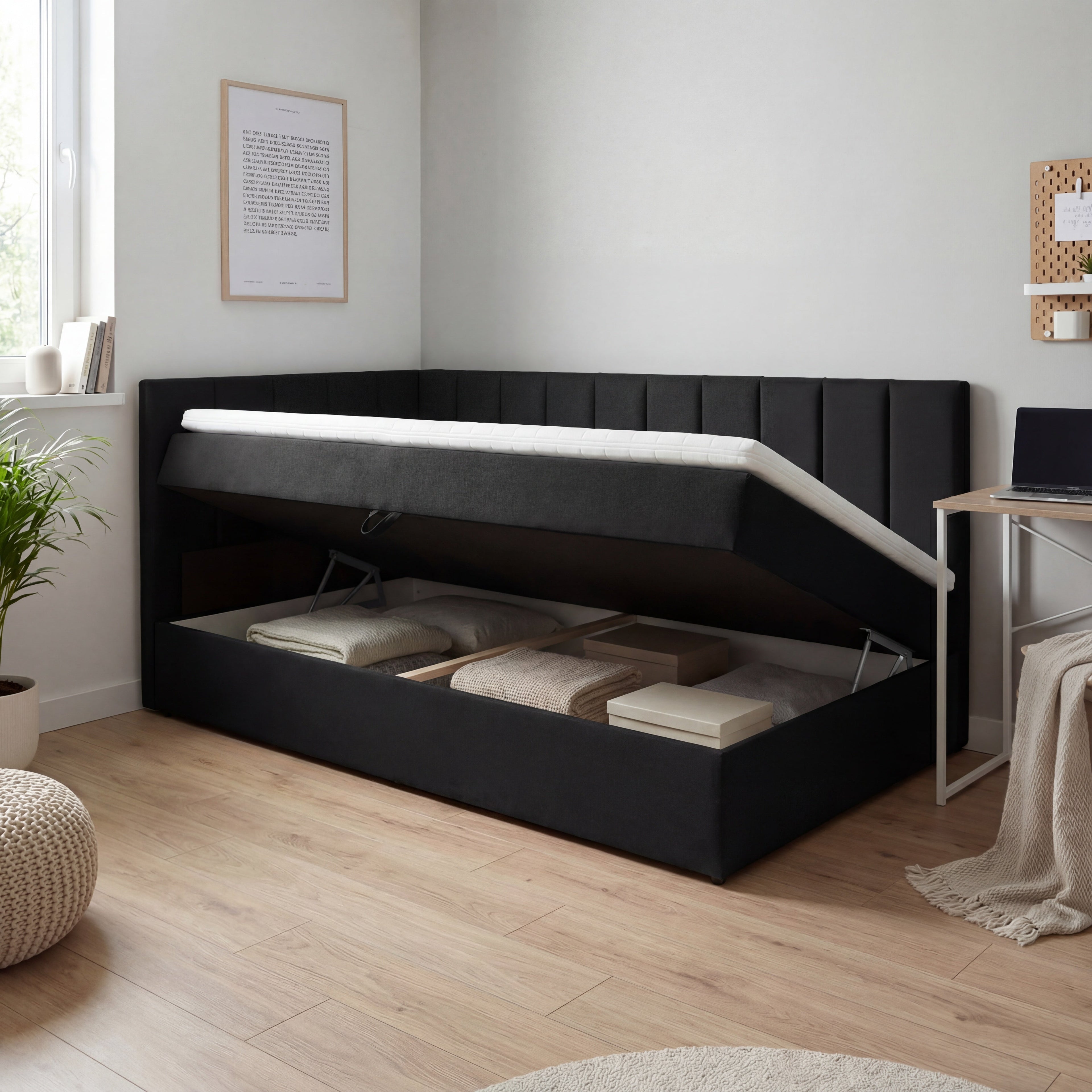 Łóżka kontynentalne 100x200