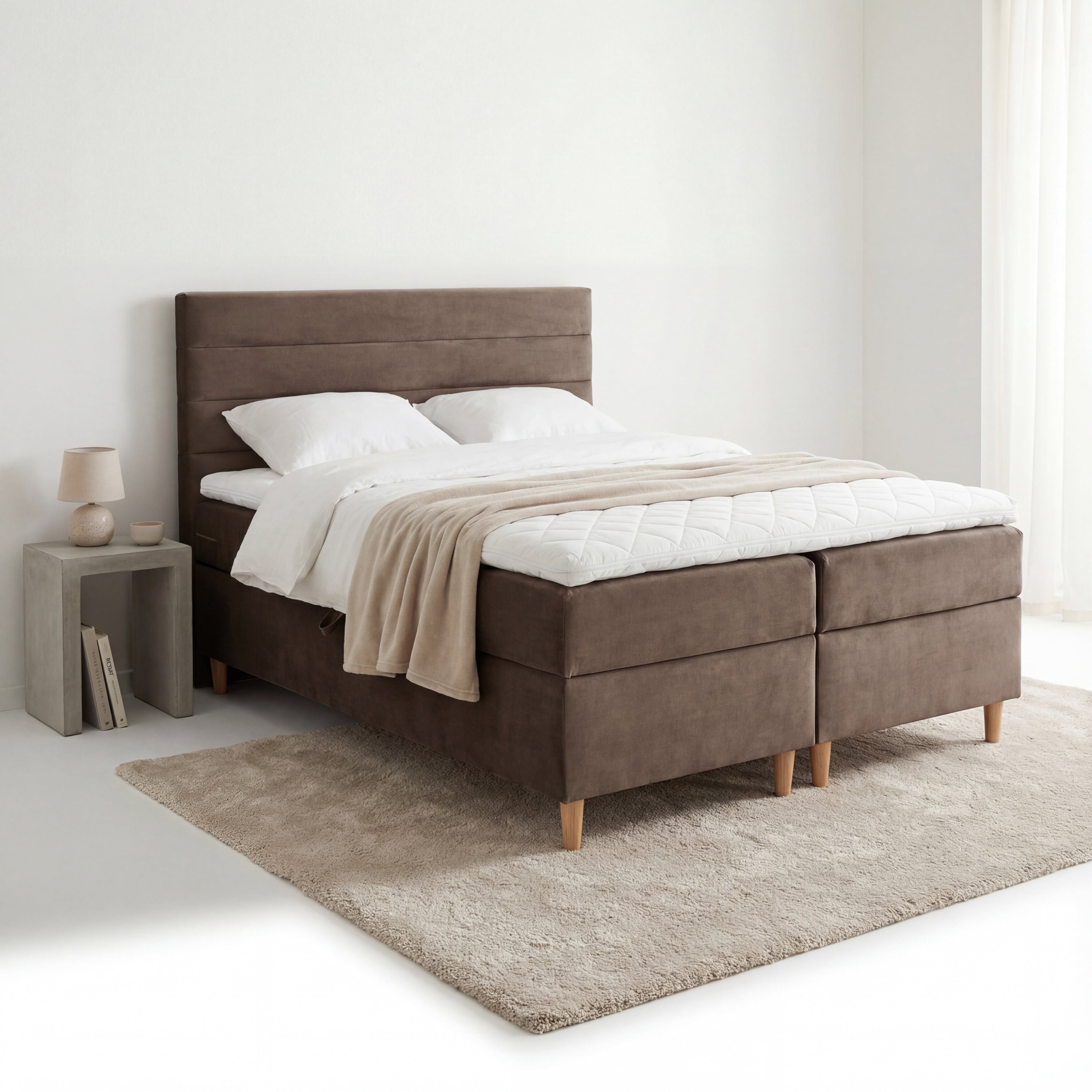 Łóżka kontynentalne 160x200