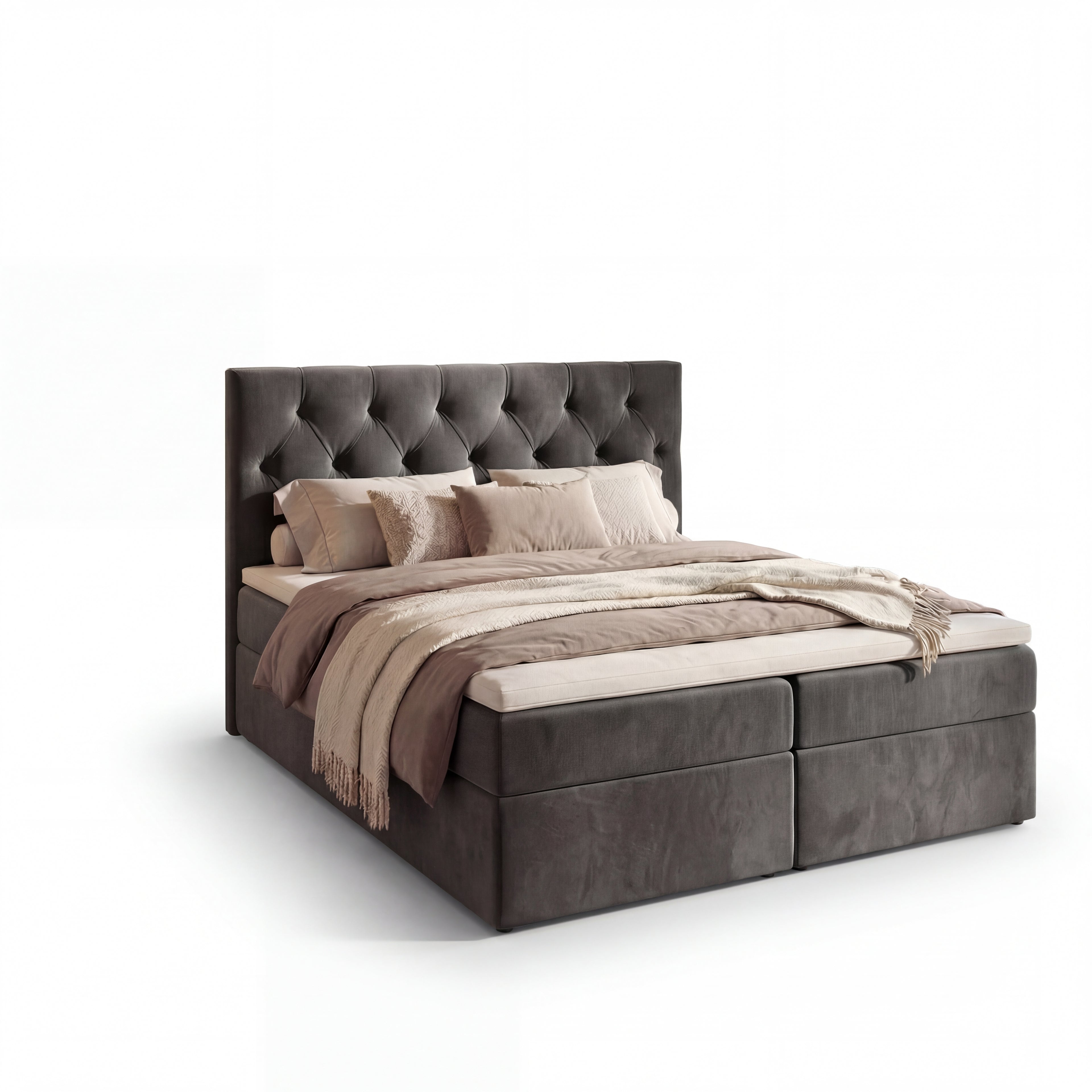 Łóżko kontynentalne TALI BIS 180x200 – komfort premium i elegancki design