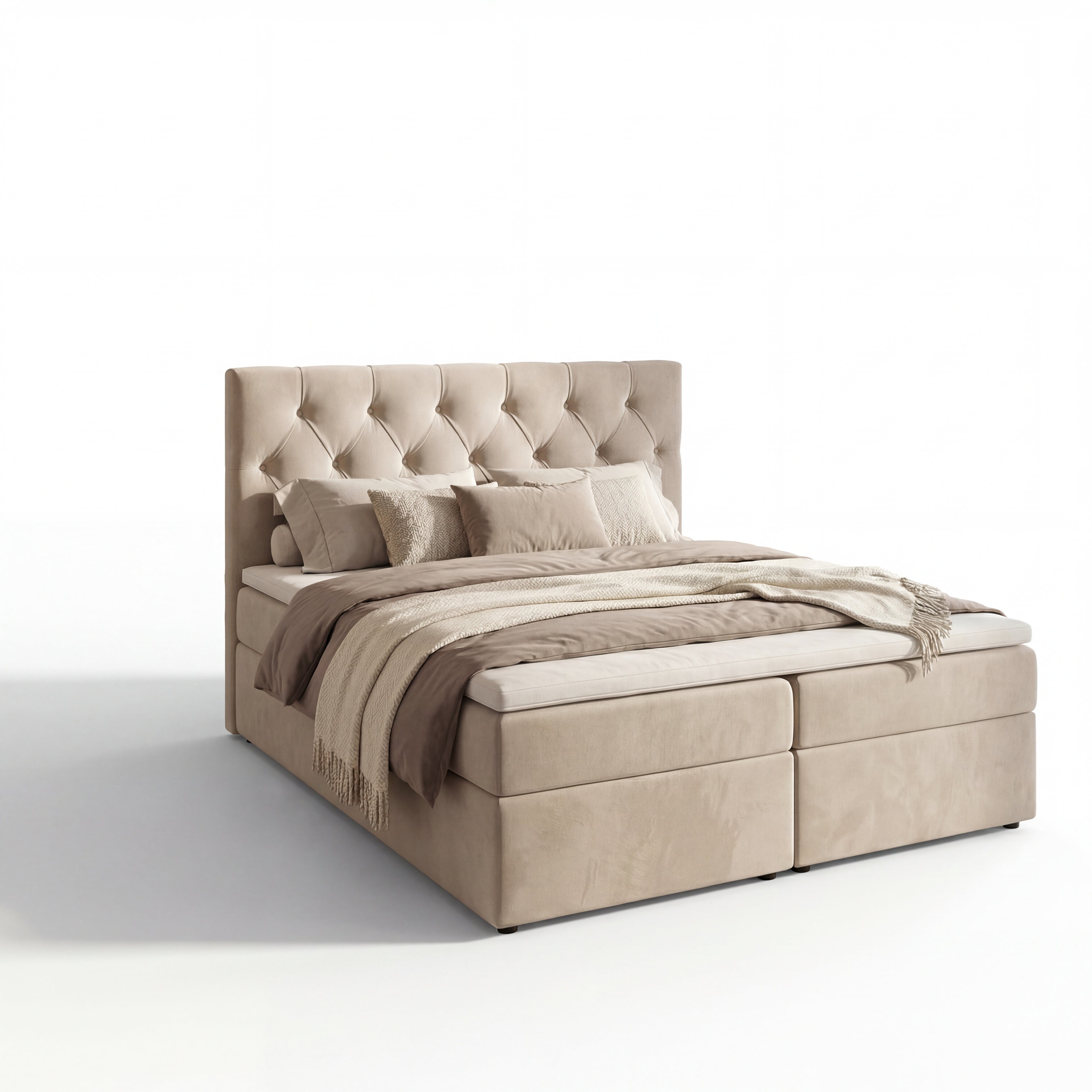 Łóżko kontynentalne TALI BIS 180x200 – komfort premium i elegancki design