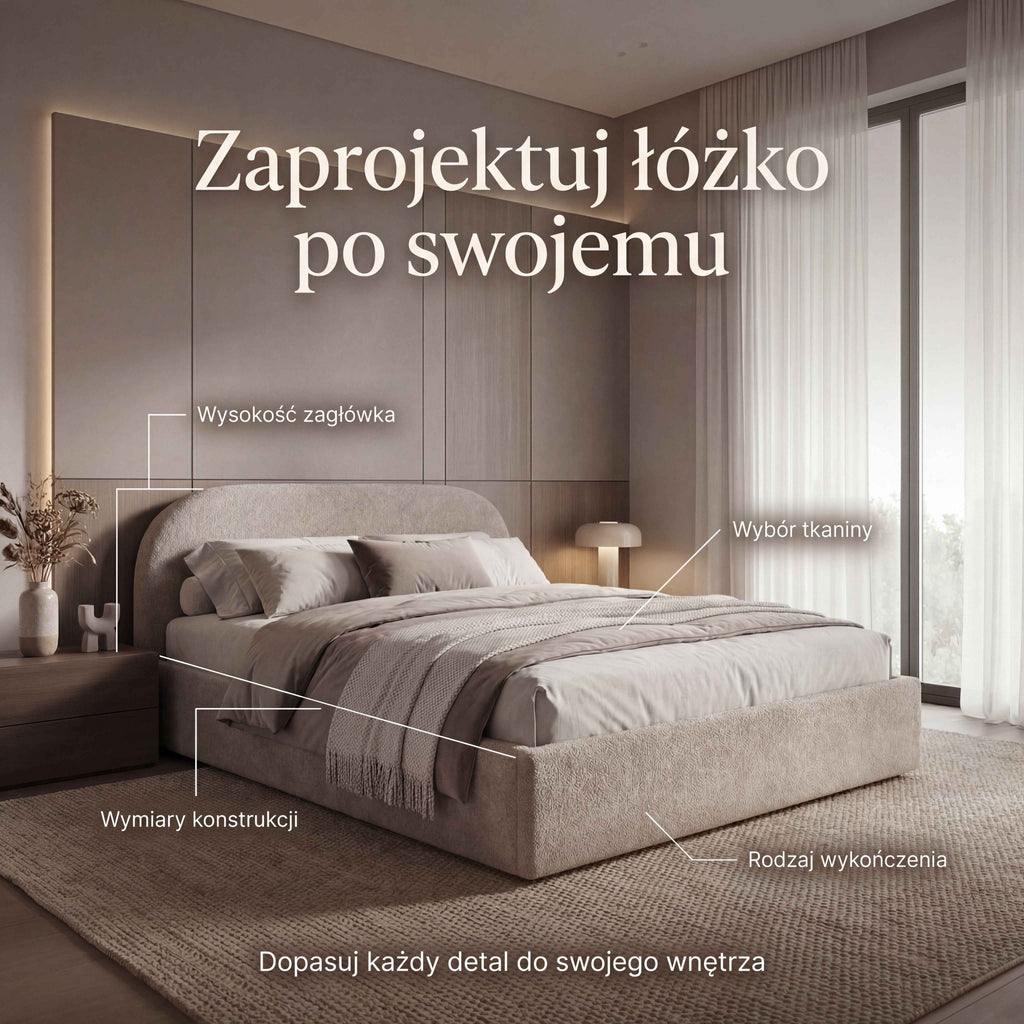 Łóżko tapicerowane ALEX