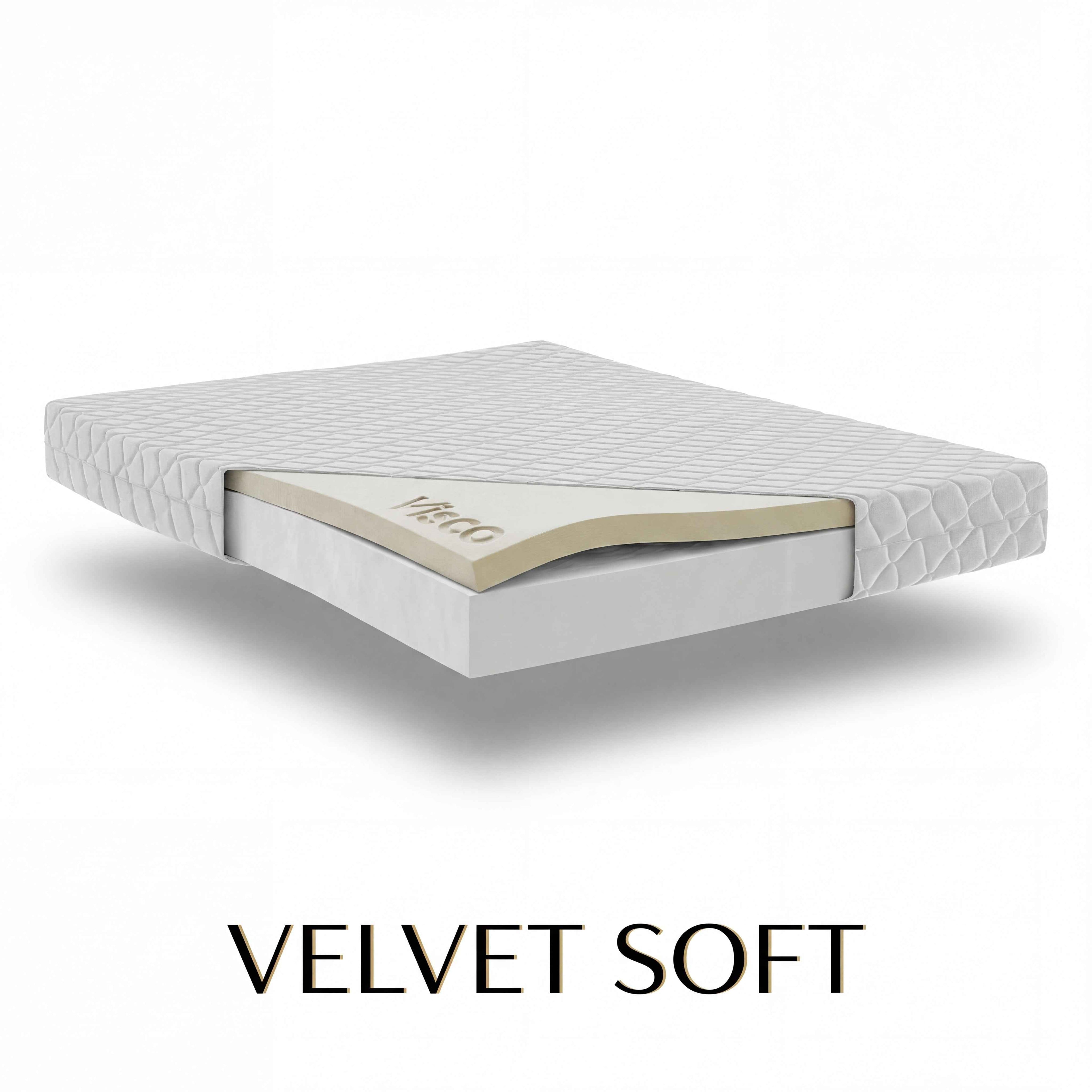 Materac VELVET SOFT piankowy z VISCO H1/H2- 15 cm